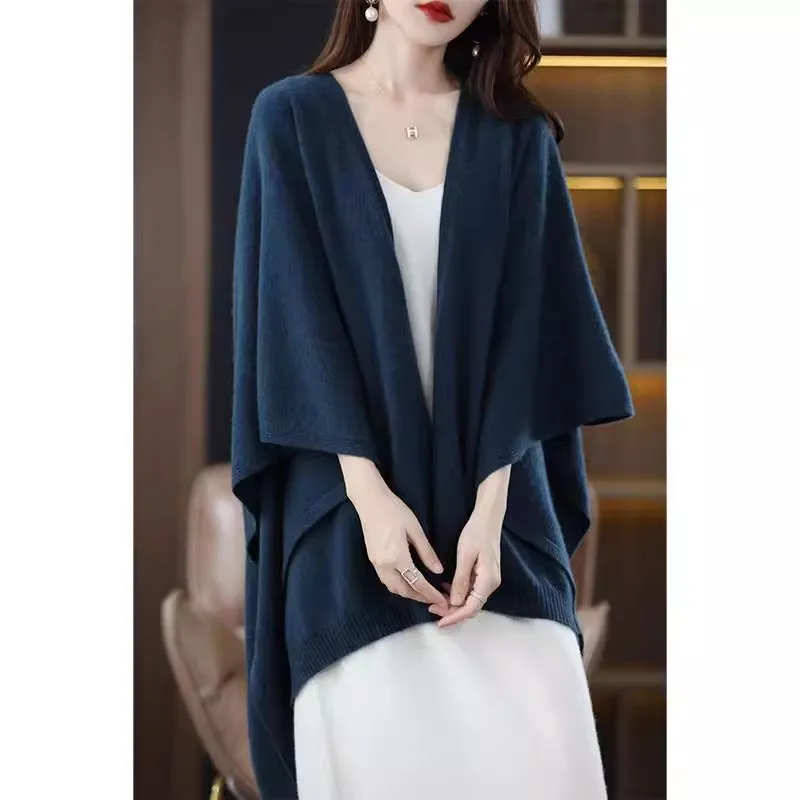 Top Trends: 2024 New Spring Cape Cardigan Jacket For Women&#039;s Clothing Mid Length Autumn Winter Cloak Shawl Poncho Coats BC256 Shoppable Styles