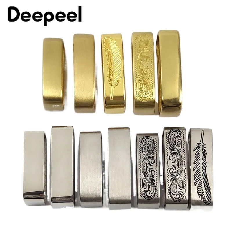 Top Trends: 1Pc 35 / 40mm Metal Belts Loops Brass Leather Belt Rings Buckle For Men&#039;s Jeans Waistband Clothing DIY Craft Hardware Accessories Shoppable Styles