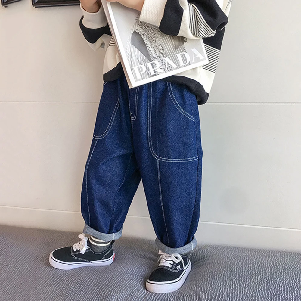 Top Trends: Baby Kids Boy Harem Pants Jeans Girl Cotton Joggers Pants Jeans Children Vintage Fashion Style Sweatpants Clothes Bottoms Shoppable Styles