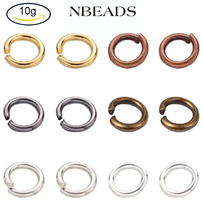 Top Trends: NBEADS 10g Antique Bronze Unsoldered Brass Open Jump Rings For Jewelry Making Supplies Shoppable Styles