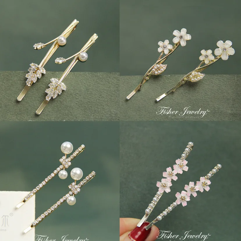 Top Trends: Exquisite Elegant Pearl Rhinestone Hairpins Gifts Women Girls Hair Clips Pins Barrettes Accessories Hairgrip Headdress Headwear Shoppable Styles