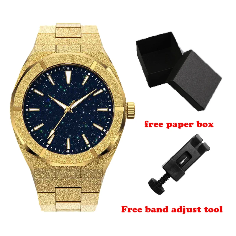 Top Trends: Luxury Brand PR Style Glitter Star Dust Dial Minimalist Frosted Men Quartz Watch Shoppable Styles