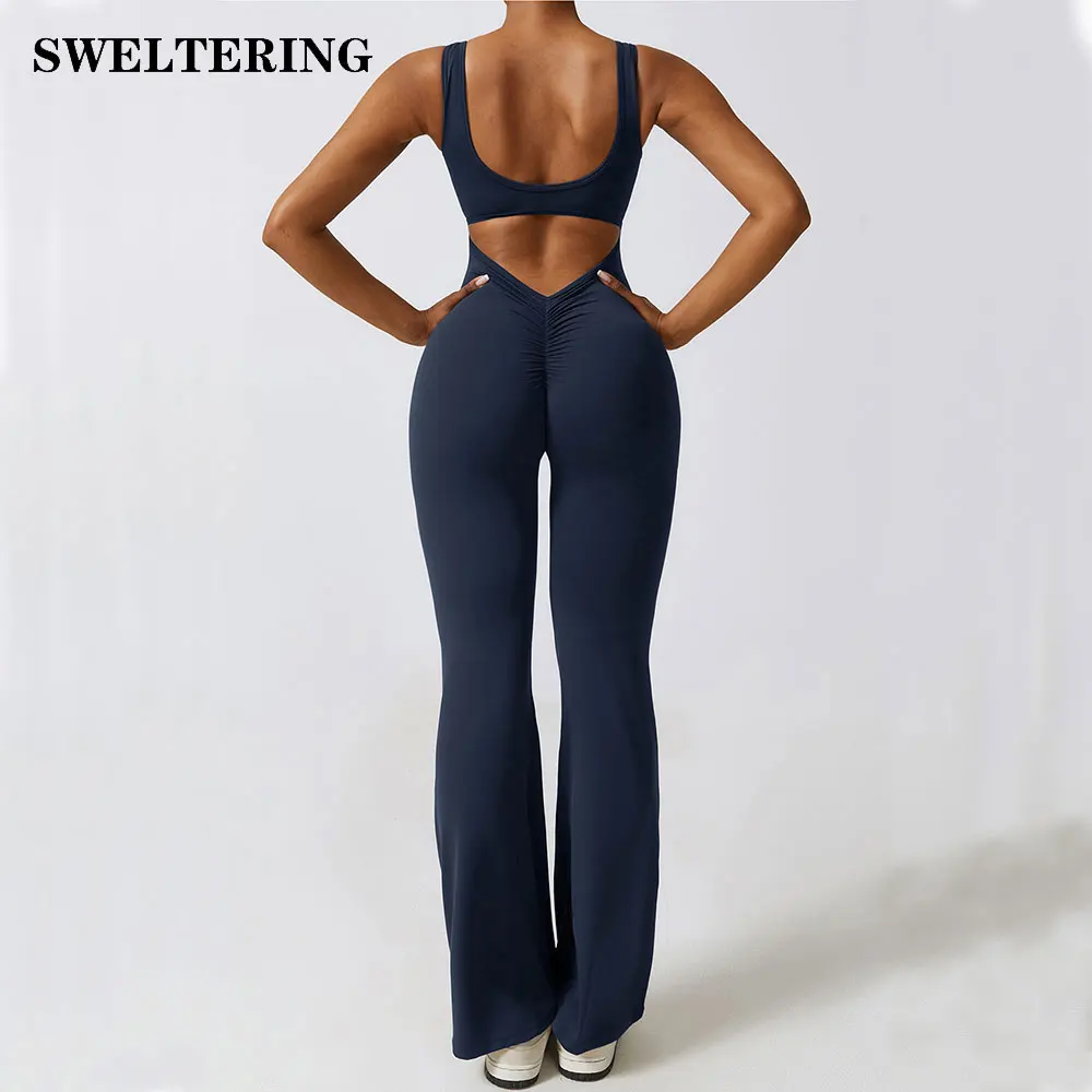 Top Trends: Women Jumpsuits One-Piece Yoga Suit Dance Belly Tightening Fitness Workout Set Stretch Bodysuit Gym Clothes Push Up Sportswear Shoppable Styles