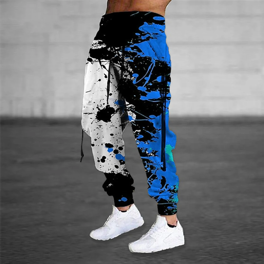 Top Trends: Graffiti Drawstring Long Men's Casual Sweatpants Joggers 3D Print Camo Trousers Mens Clothing Track Vintage Pants Clothes Man Shoppable Styles