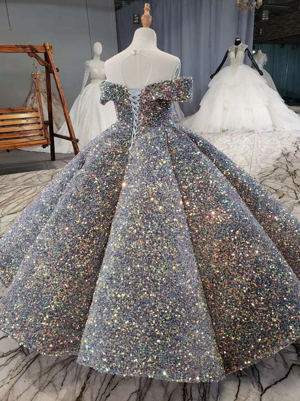 Top Trends: Flower Girl Dresses Ball Gown Sparkle Sequins Beaded For Wedding 2023 Princess Kids Birthday Party Pageant First Communion Gowns Shoppable Styles - Image 2