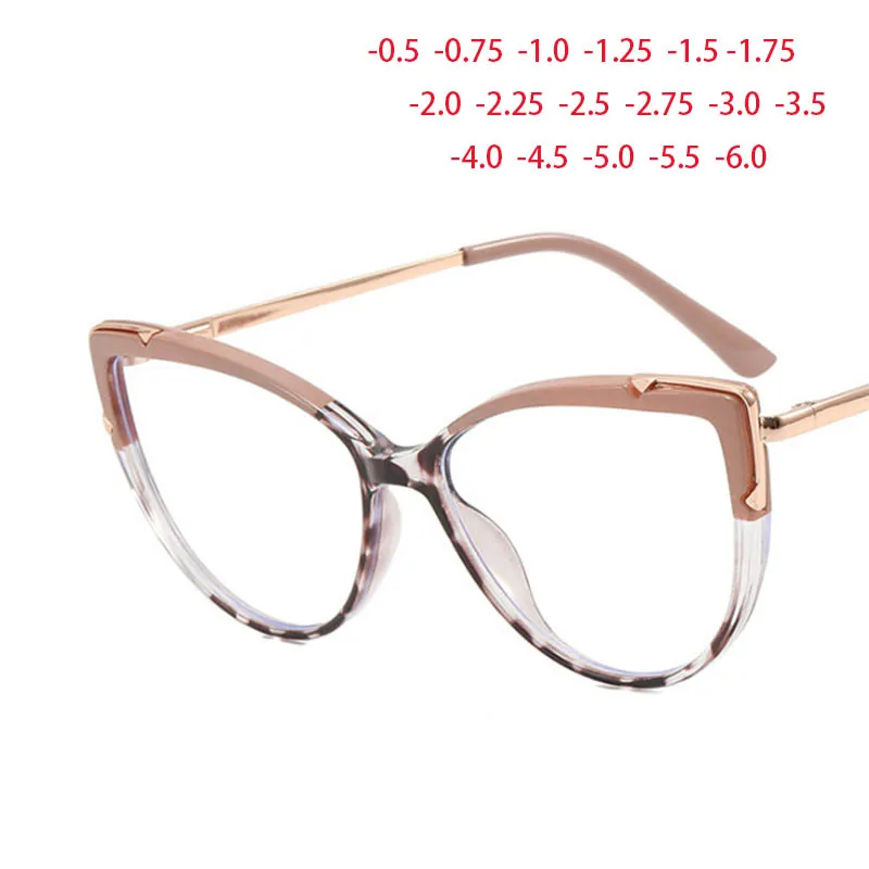 Top Trends: Oversize Cat Eyes Frame Clear Lens Glasses Big Simple Myopia Nerd Spectacles Degree -0.5 -1.0 -2.0 -3.0 -4.0 To -6.0 Shoppable Styles