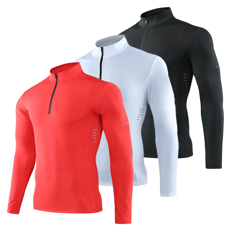 Top Trends: Men Tight Sport T-Shirt Long Sleeve Gym Running Clothing Fitness Compression Sportswear Zip Pullover Hiking Rashgard Sweatshirt Shoppable Styles