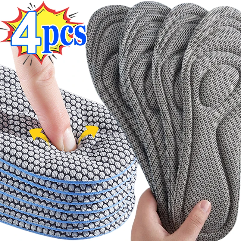 Top Trends: Shoes Insoles For Men Memory Foam Orthopedic Antibacterial Deodorization Sweat Absorption Insert Sport Shoes Running Pads Unisex Shoppable Styles