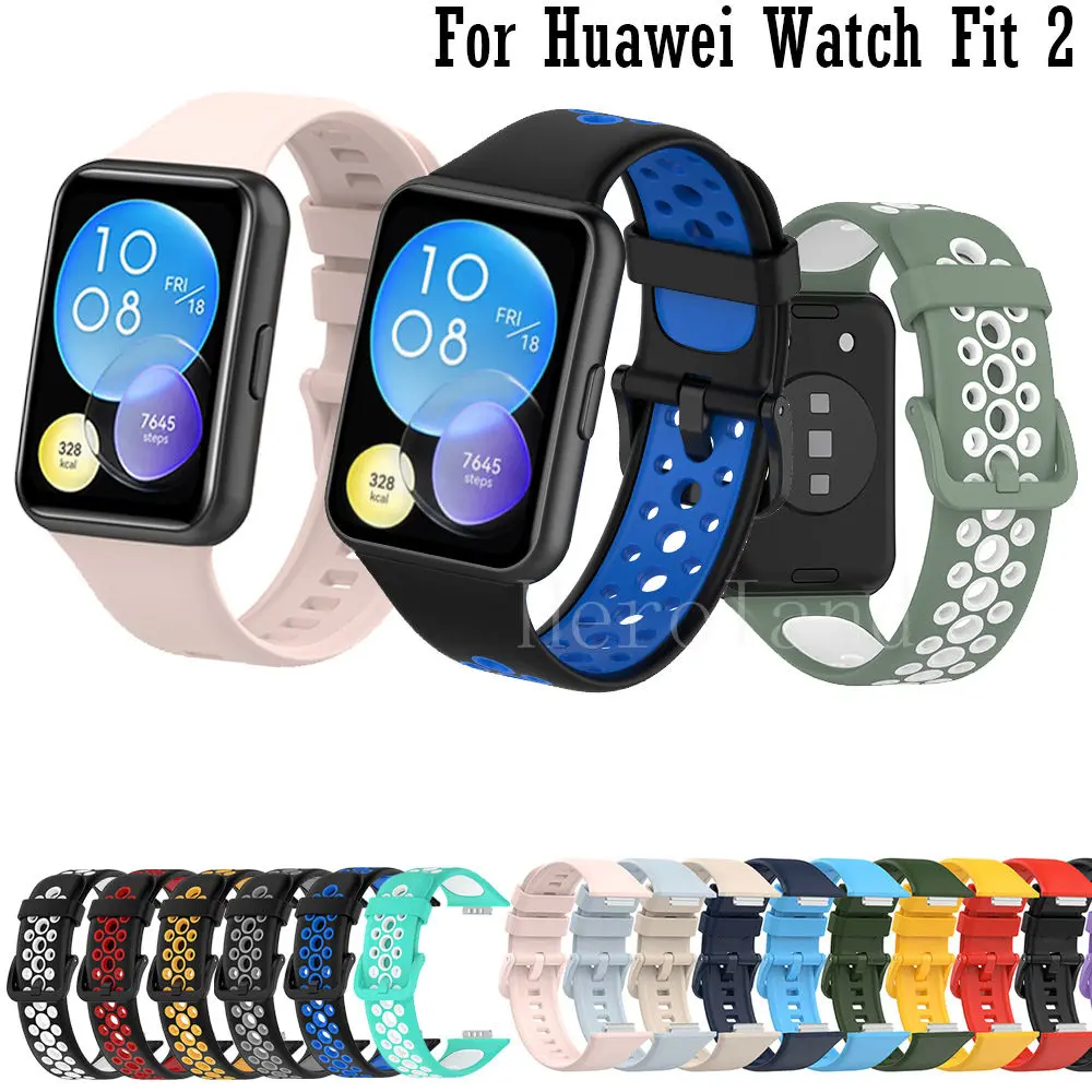 Top Trends: Sport Silicone Watchband For Huawei Watch Fit 2 Strap Original Smarwatch Wriststrap For Huawei Fit2 Belt Bracelet Accessories Shoppable Styles