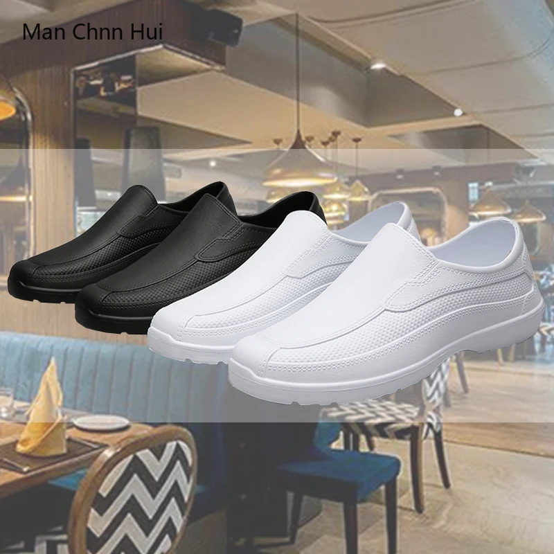 Top Trends: Men Kitchen Waterproof Work Shoes Restaurant Women's Waiter Shoes Hotel Catering Lightweight Work Chef Shoes Size 36-45 Shoppable Styles