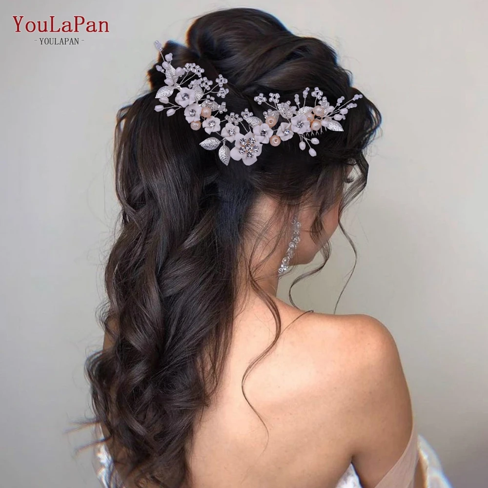 Top Trends: TOPQUEEN HP337 Bridal Combs Flower Hairpin Wedding Headwear Women Hair Accessories Bride Headdress Party Princess Side Hair Clip Shoppable Styles