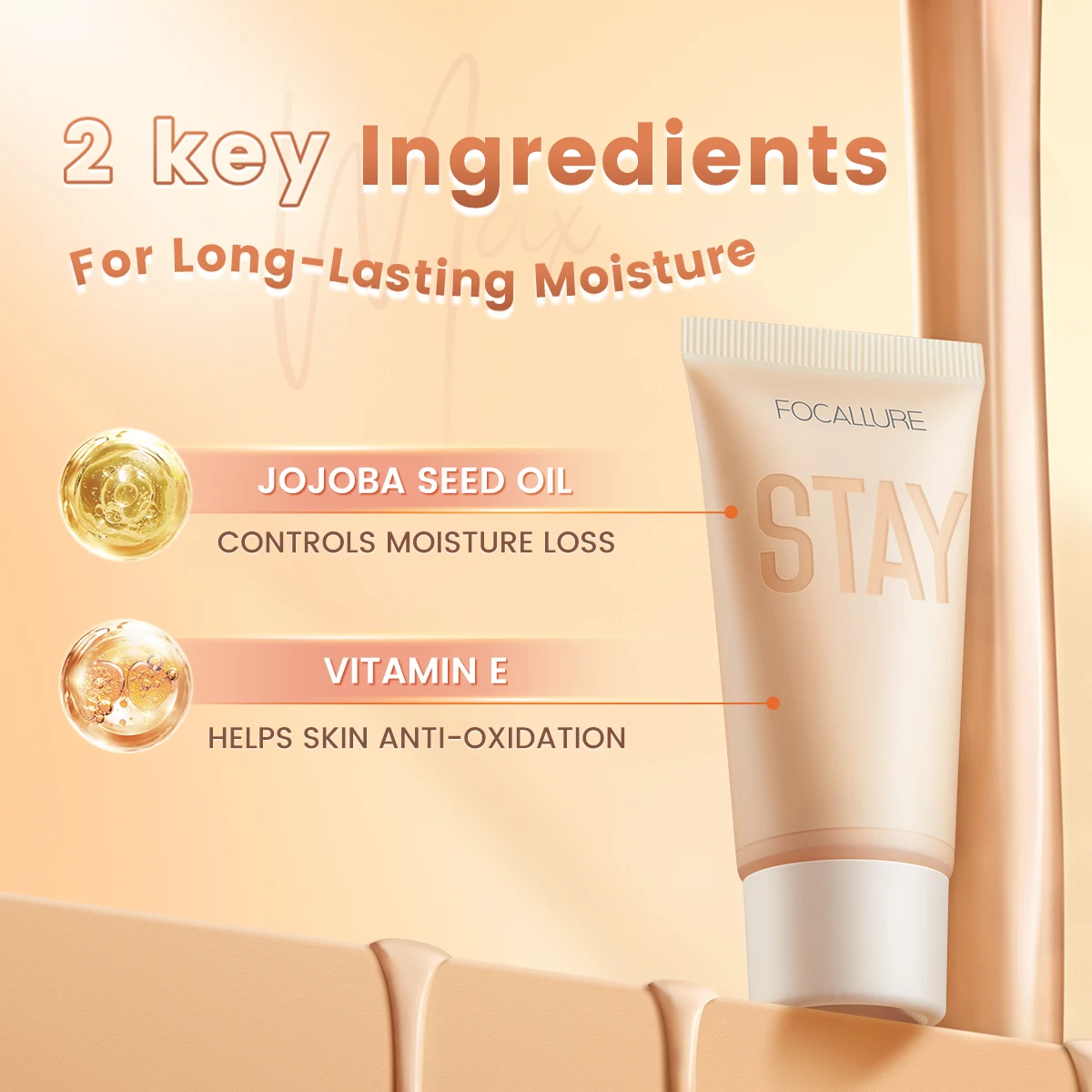 Top Trends: FOCALLURE Waterproof Liquid Foundation Cream Full Coverage Oil-control Long-lasting Lightweight Face Concealer Base Cosmetics Shoppable Styles - Image 6