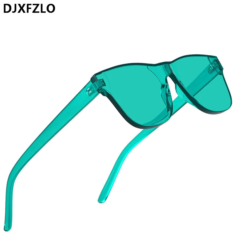 Top Trends: Fashion Women Rimless Square Sunglasses Women / Men Luxury Brand Designer Eyewear Candy Color Mirror Oculos De Sol Shoppable Styles