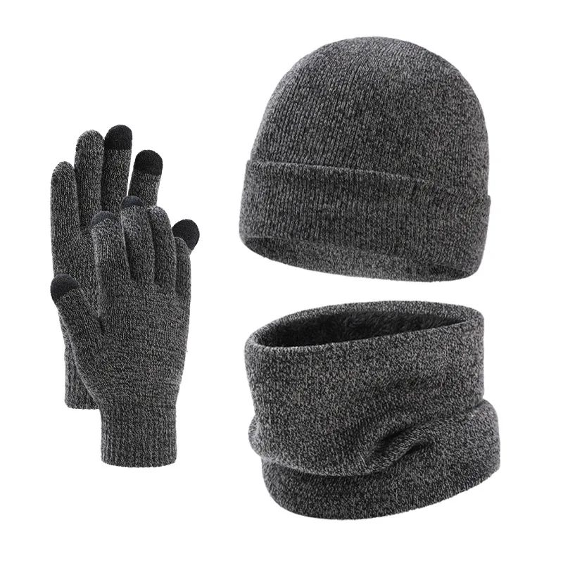 Top Trends: Winter Men Warm Knitted Hat Women Hat Scarf Gloves Three-Piece Suit Ear Protection Cap Skullies Beanies Autumn Fashion Trend Shoppable Styles