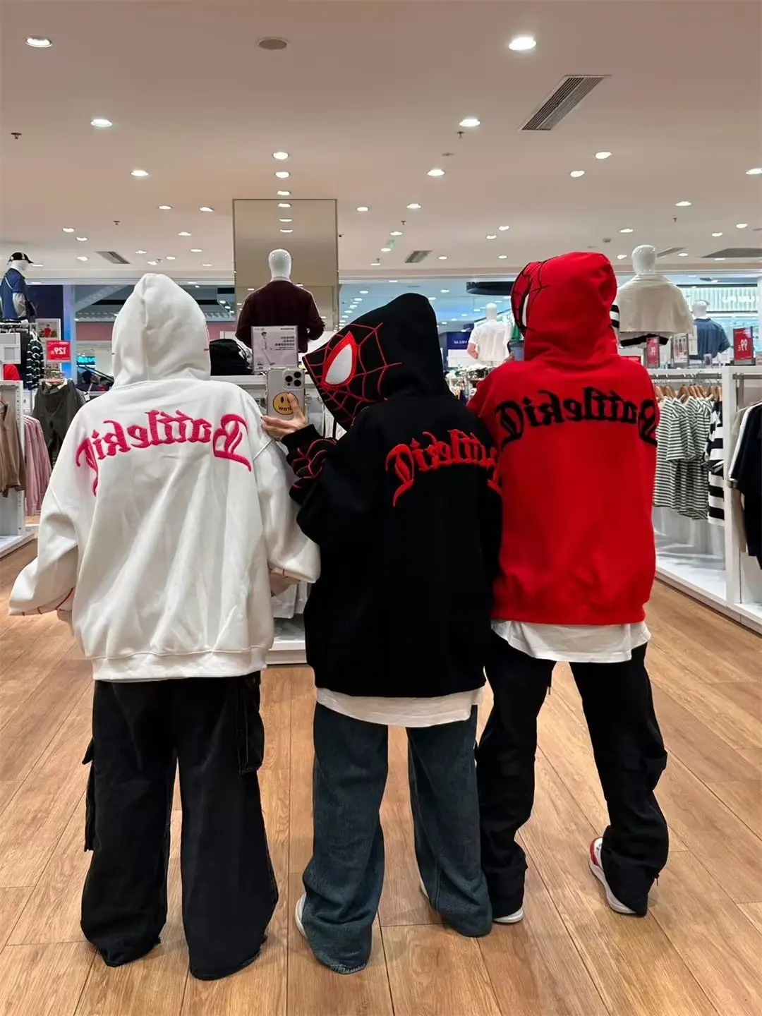 Top Trends: Palestine Women&#039;s Spider Man Hoodie Harajuku Hip Hop Full Zip Jacket Coat Street Dress Women&#039;s Gothic Punk Loose Pocket Hoodie Shoppable Styles