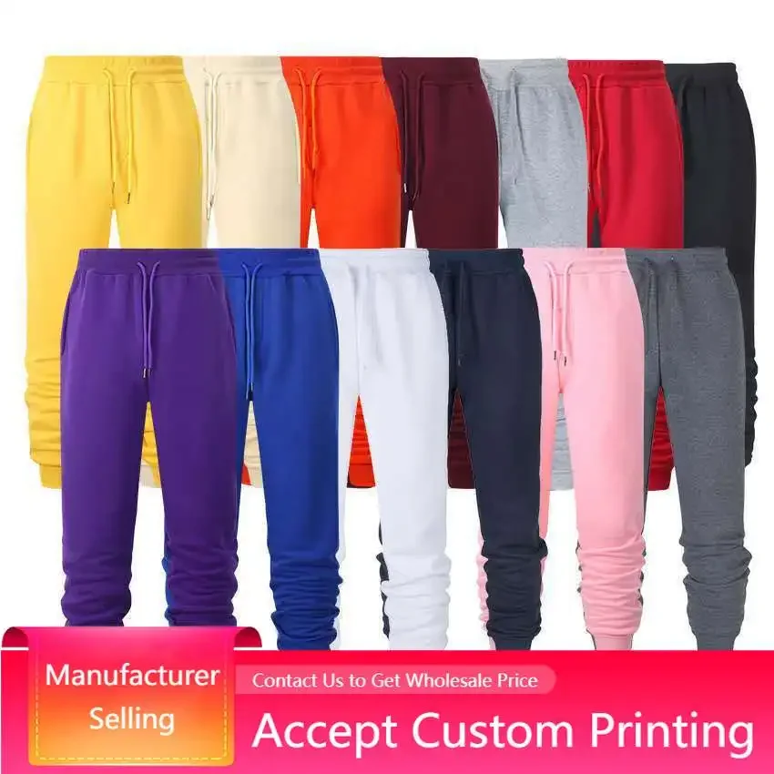 Top Trends: Custom Unisex Loose Baggy Hiphop Pants Men's Spring Summer Casual Pants Simple Slim Wild Trousers Sweatpants Men Shoppable Styles