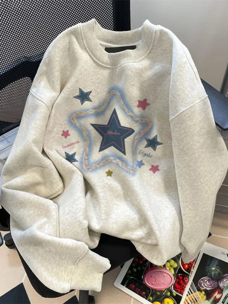 Top Trends: Deeptown Y2K Vintage Star Graphic Sweatshirts Women Harajuku Kawaii Oversized Hoodies Korean Loose Casual Tops Grunge Streetwear Shoppable Styles