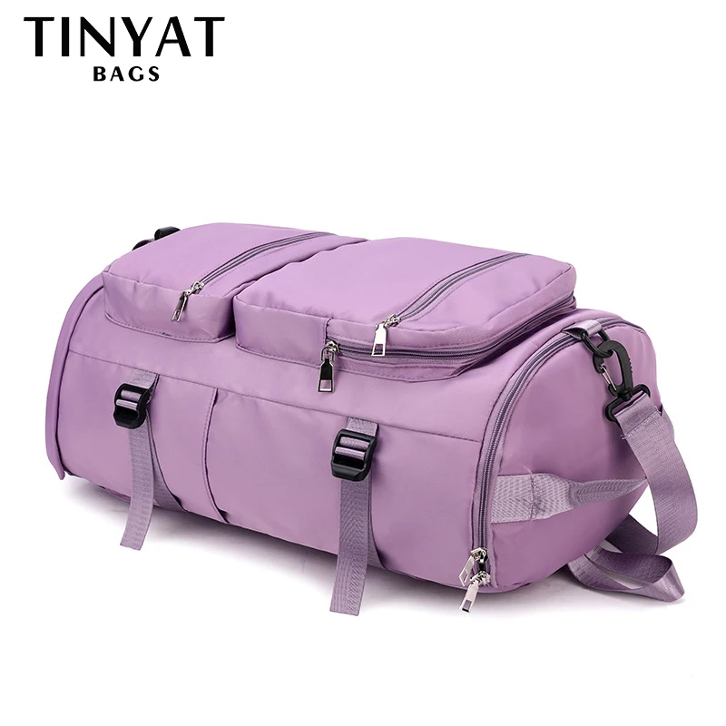 Top Trends: TINYAT Large Capacity Women's Travel Bag Casual Weekend Travel Backpack Ladies Sports Yoga Luggage Bags Multifunction Crossbody Shoppable Styles - Image 5