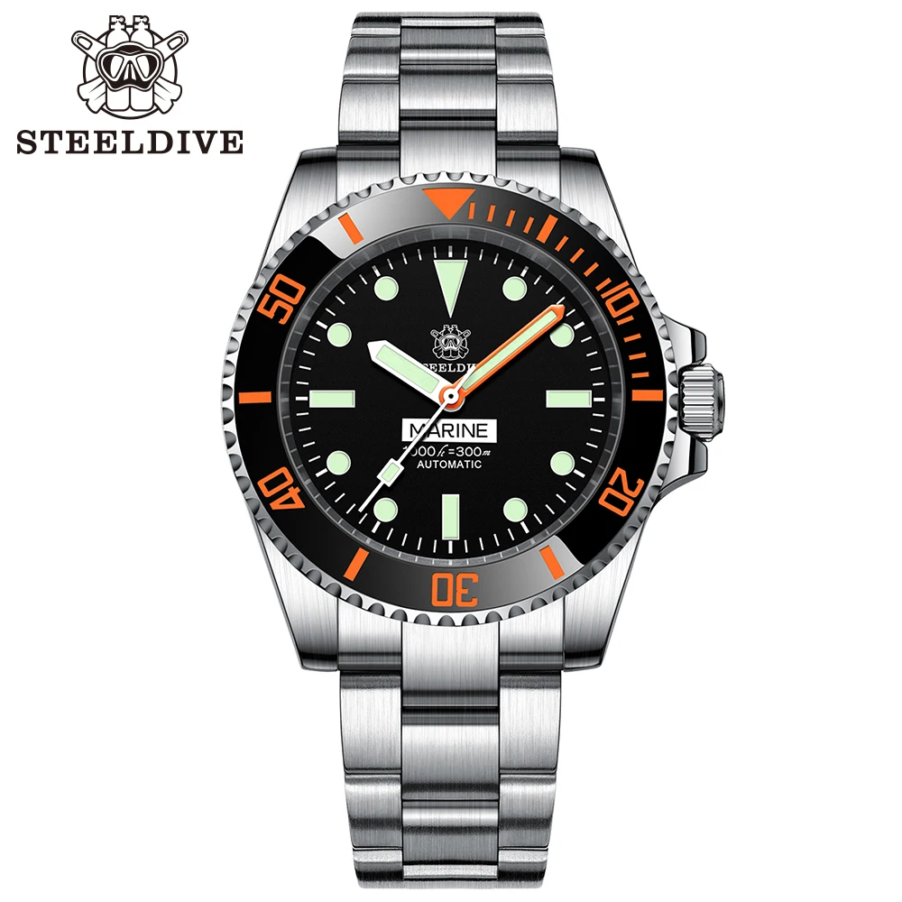 Top Trends: STEELDIVE SD1954C Water Ghost Watch Men NH35 Ceramic Bezel C3 Luminous Sapphire Glass Automatic Mechanical Diver Watches Mens Shoppable Styles