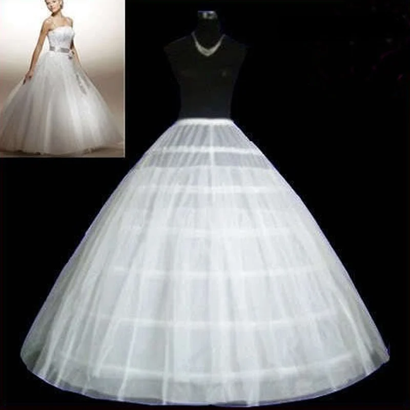 Top Trends: 6 Hoops Two Layers Tulle Wedding Petticoat Ball Gown Crinoline Slip Underskirt For Wedding Dress Wedding Accessories Shoppable Styles