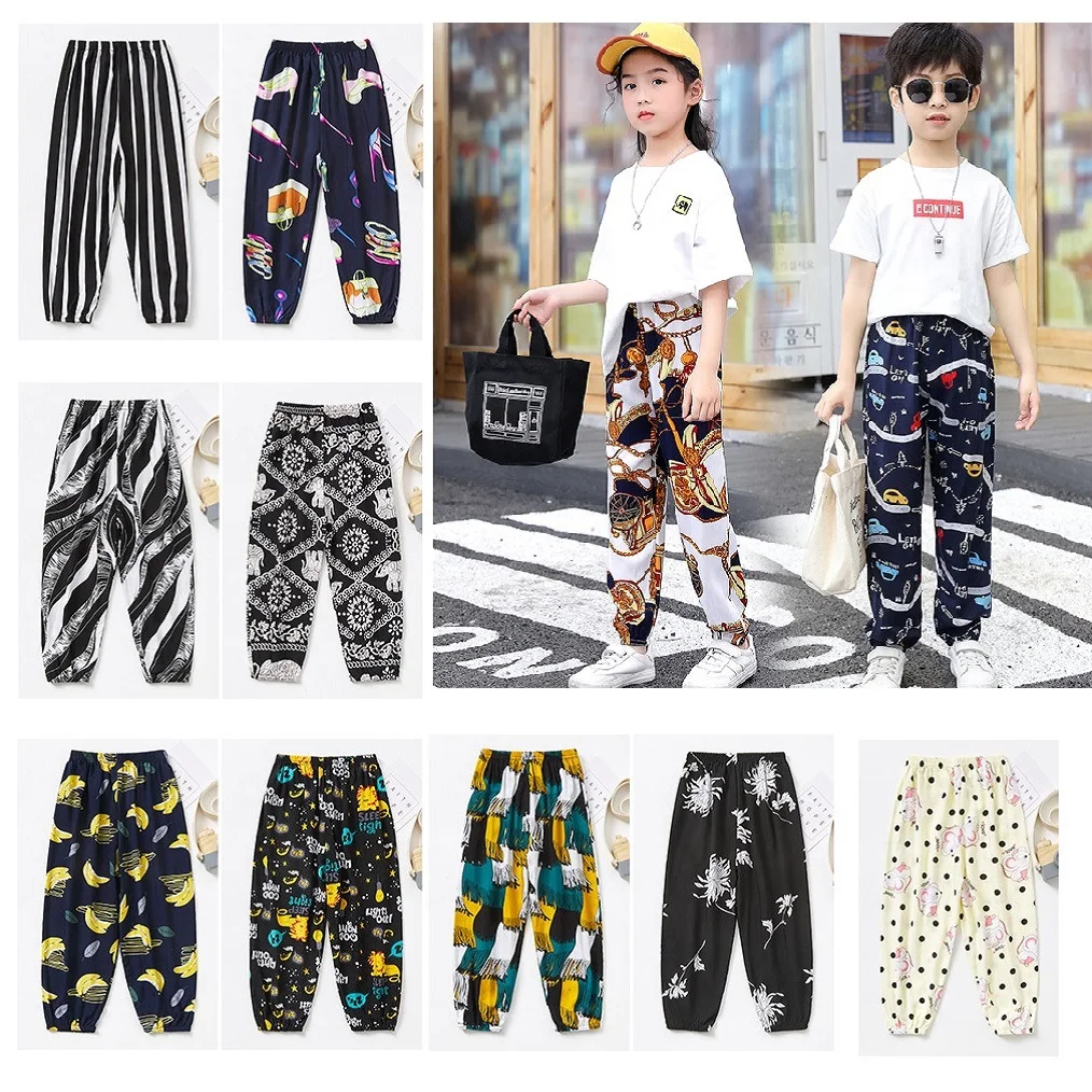 Top Trends: Streetwear Legging For Girls Boy Loose Pants Children Wide Leg Pants Kids Summer Clothes Lantern Trousers For Teens Leggings Shoppable Styles