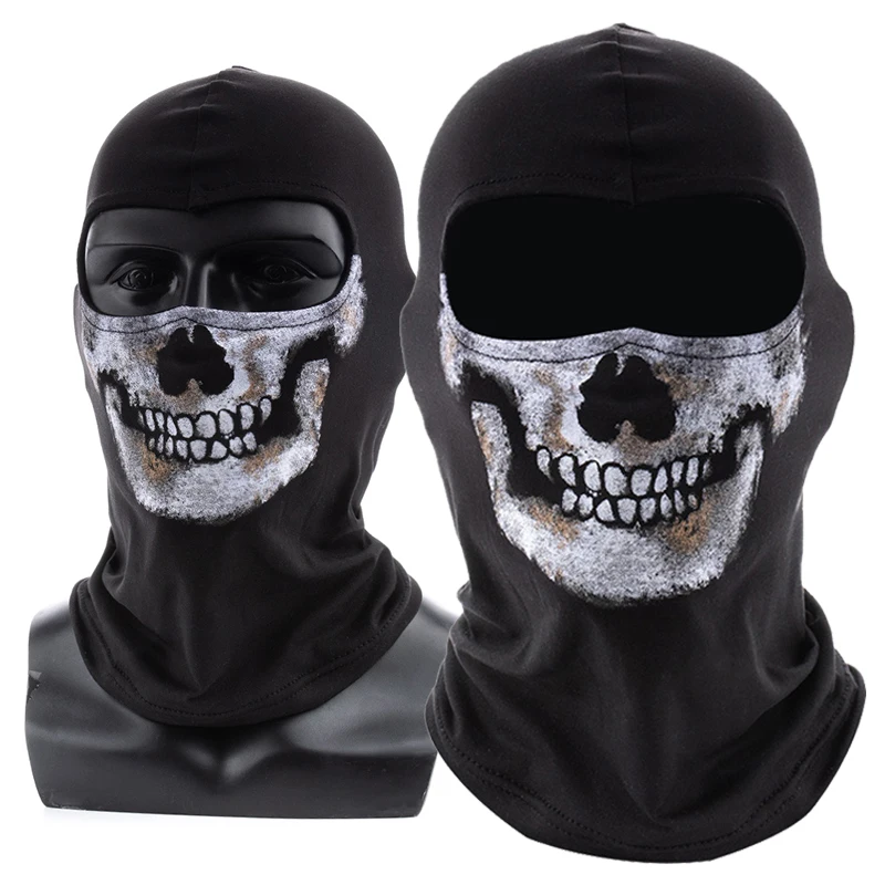 Top Trends: COD MW2 Ghost Face Skull Mask Balaclav Cosplay Simon Riley War Game Masks Protection Pattern Cycling Hood Halloween Party Props Shoppable Styles