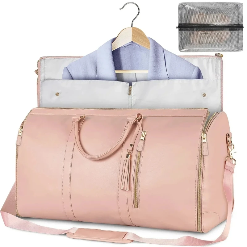 Top Trends: Large Capacity Travel Duffle Bag Women's Handbag Folding Suitbag Waterproof Clothes Totes Shoppable Styles