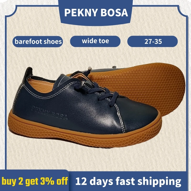 Top Trends: PEKNY BOSA Soft Fiber Leather Barefoot Shoes Leisure Shoes For Kids Girls Zapatos Niña Children Shoes 신발 Minimalistic Footwear Shoppable Styles