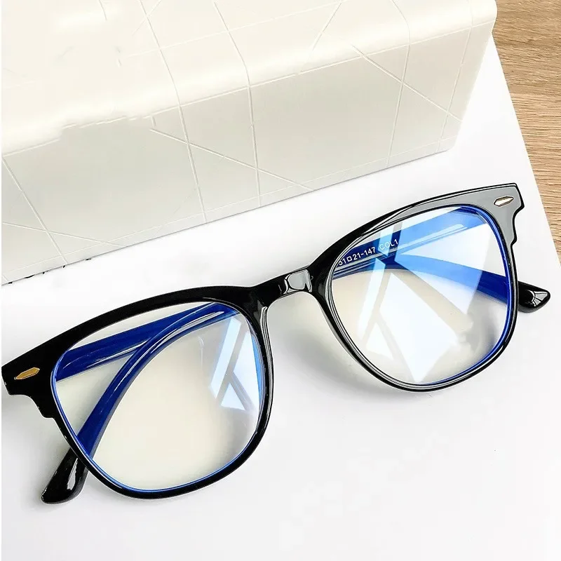 Top Trends: Trend Blue Light Myopia Glasses Unisex New Fashion Short-sighted Eyeglasses Men Women Luxury Clear Prescription Eyewear Shoppable Styles