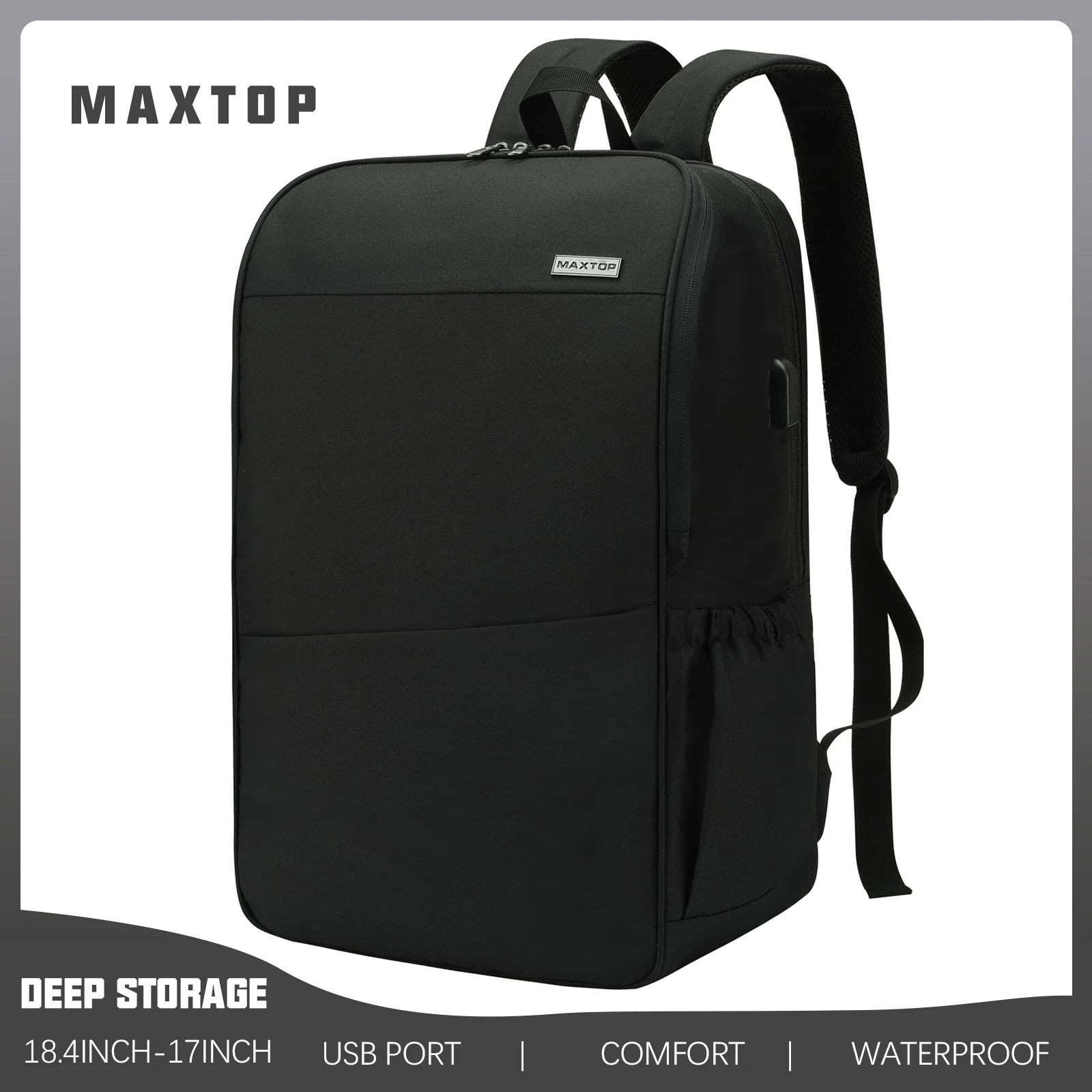 Top Trends: MAXTOP Travel Laptop Backpack With USB Charging Port Anti-Theft Water Resistant College Bookbag Fits 17 Inch Laptop Shoppable Styles