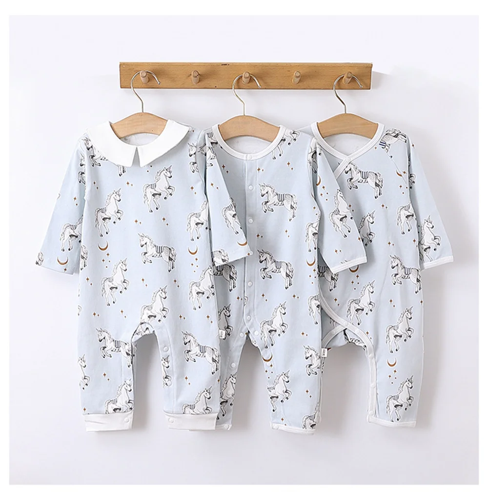 Top Trends: 2023 Autumn / Winter ANIMAL PRINT Newborn Baby Boy Girl Clothes Ha Clothing Pajamas Romper Outfits 0-24M Long Sleeve Jumpsuit Shoppable Styles