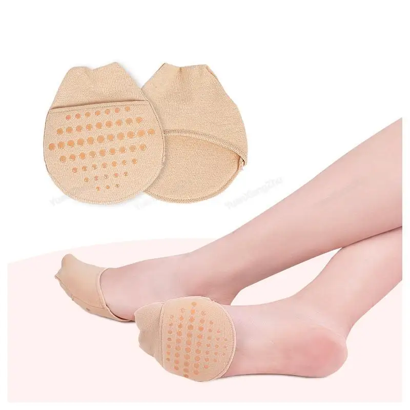 Top Trends: New Forefoot Pads Cotton Insoles Comfortable Shoe Pad Pain Relief Silicone Non-slip Shoe Insole For Women Foot Care Products Shoppable Styles