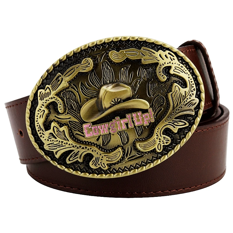 Top Trends: Fashion Women Cowboy Belt Cowgirl American Western Style Cowboy Hat Boots Pattern Cow Girl Rodeo Accessories Shoppable Styles