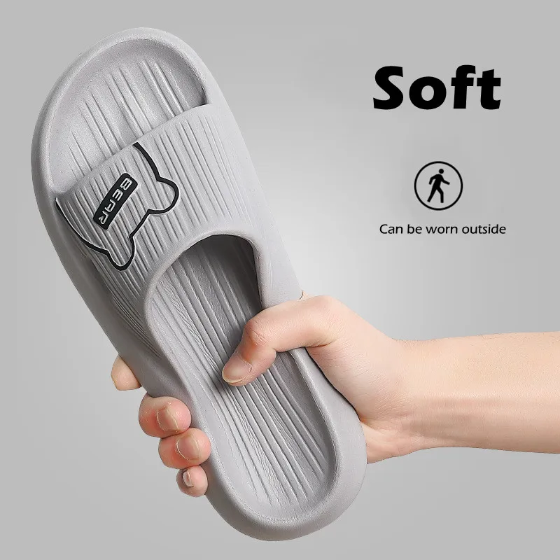 Top Trends: Big Size 46 47 Men Slippers Bathroom Non-Slip Slides Women Home Casual Shoes Summer Beach Sandals Couple Outdoor Flip Flops Shoppable Styles