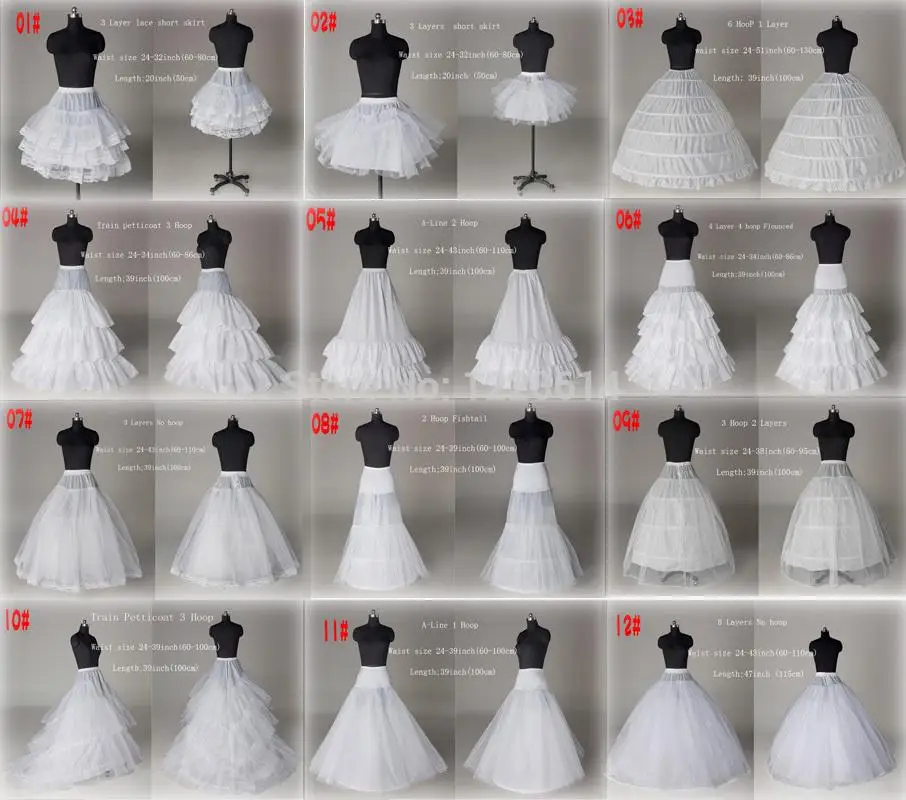 Top Trends: New 10 Style White A Line Ball Gown Mermaid Wedding Prom Bridal Petticoats Underskirt Crinoline Wedding Accessories Bridal Slip Shoppable Styles