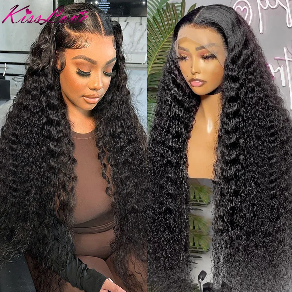 Top Trends: Deep Wave 13x6 / 13x4 HD Transparent Lace Front Human Hair Wigs 360 Lace Frontal Wig Cury Hair Glueless 5x5 HD Lace Closure Wigs Shoppable Styles