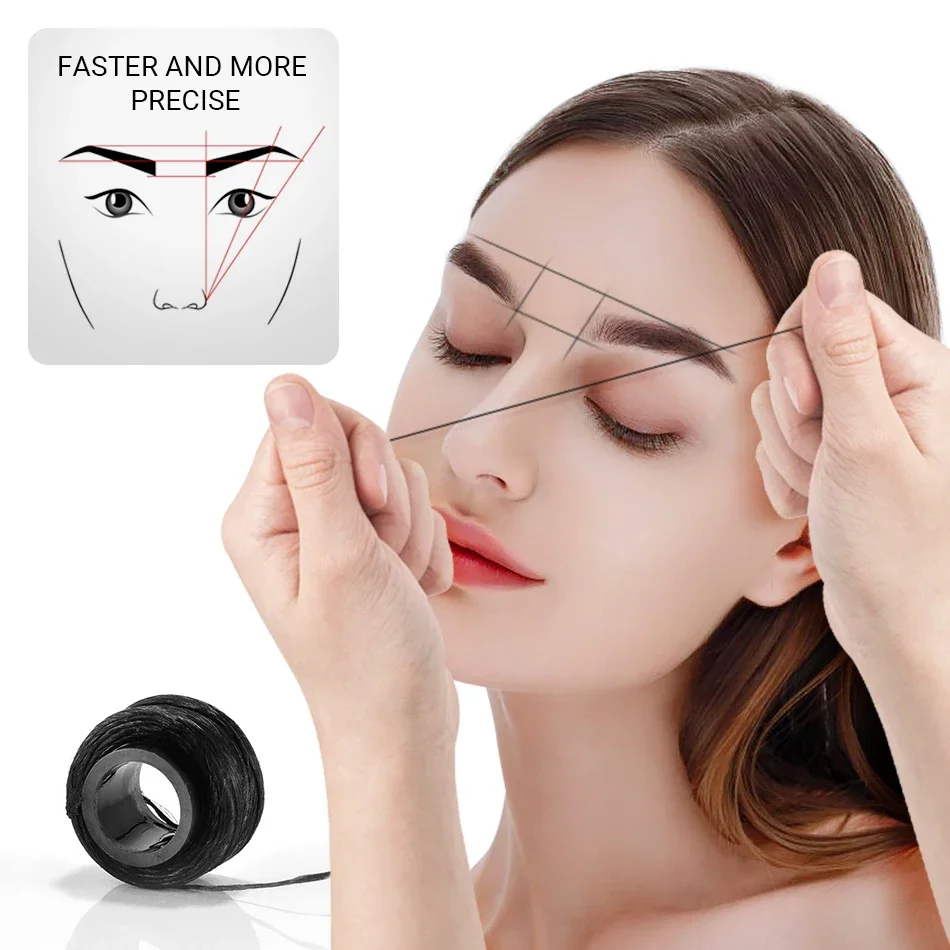 Top Trends: Permanent Makeup Pre-ink String For MicrobladingEyebow Make Up Dyeing Liners Thread Permanent Positioning Eyebrow MeasuringTool Shoppable Styles