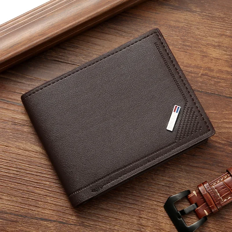 Top Trends: Men Inserts Foldable Wallets Picture Coin Slim Purses Business Money Credit ID Cards Holders Vintage Protection Wallet Men Shoppable Styles - Image 5