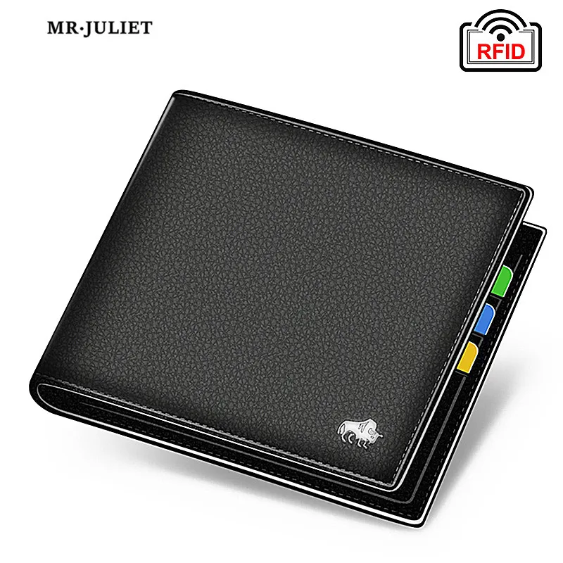 Top Trends: MR.JULIET Men's Wallet Long Short Leather Youth Leather Fashion Multi-Card Horizontal Wallet Card Holder Shoppable Styles