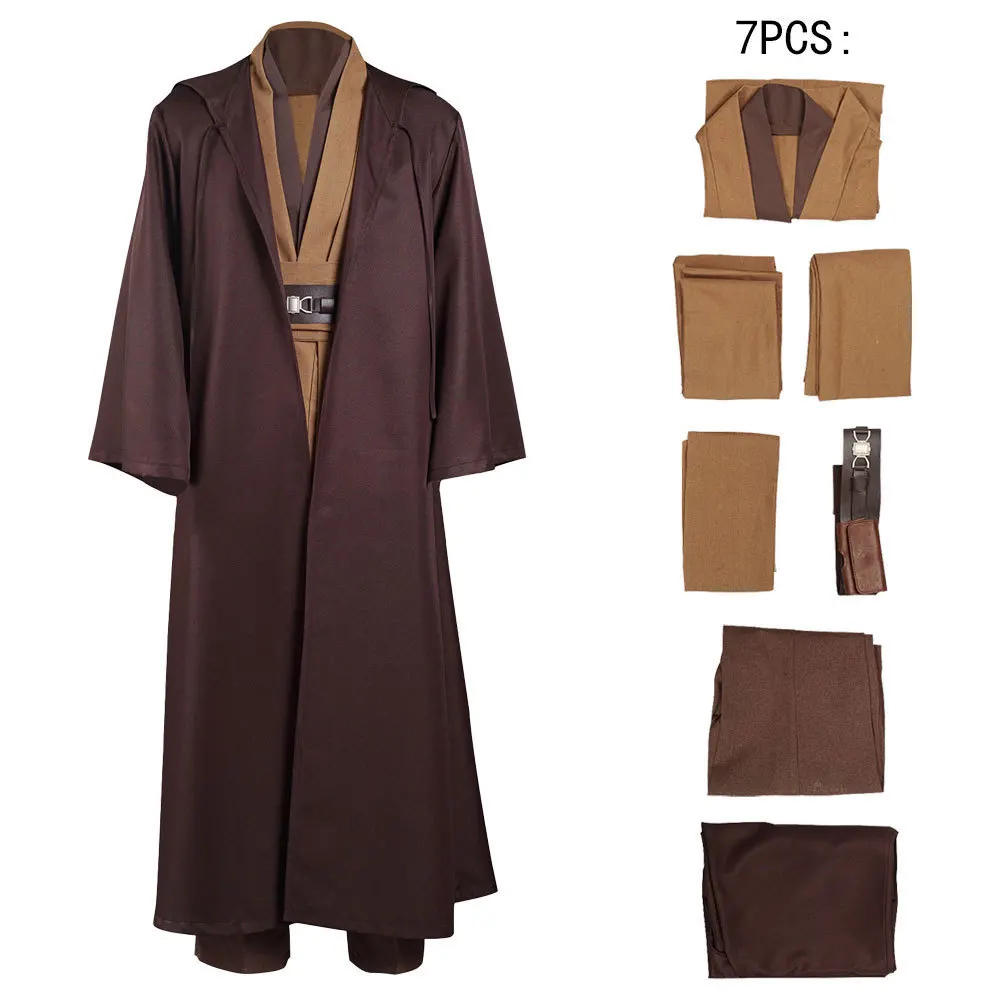 Top Trends: Star And War Cosplay Jedi Costume Obi-Wan Kenobi Halloween Outfits Clothes For Men Adult Children Plus Size XS-3XL Shoppable Styles