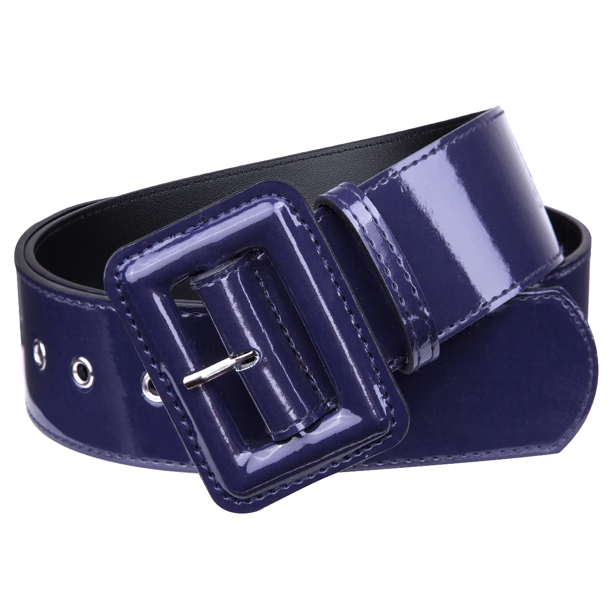 Top Trends: Fashion Wide Belt Female Dress Belts Patent Leather Mens Belt Square Buckle Black Chic Luxury Brand Ladies Adjustable Waistband Shoppable Styles