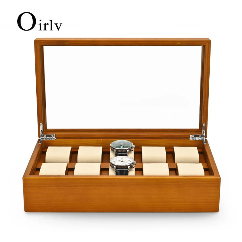 Top Trends: Oirlv Solid Wood Jewelry Box For Watch Bracelet Wood Premium Jewelry Storage Organizer 34*20*9.4cm Customizable Wooden Watch Box Shoppable Styles