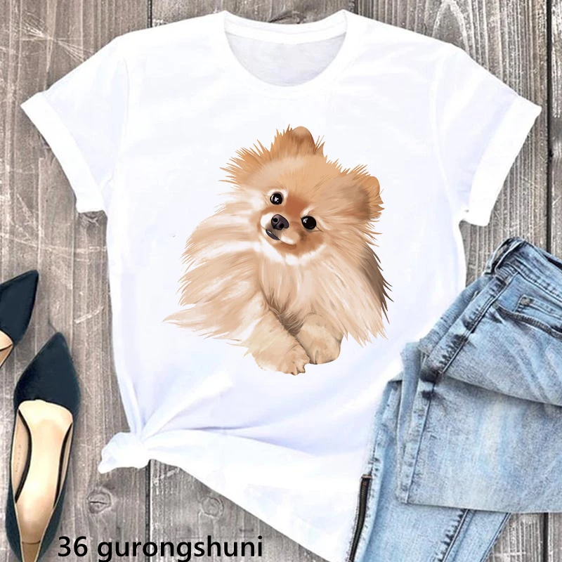 Top Trends: Kawaii Dog Lover Animal Print Tshirt Girls Chihuahua / Corgi T Shirt Femme Summer Short Sleeve T-Shirt Female Harajuku Shirt Shoppable Styles