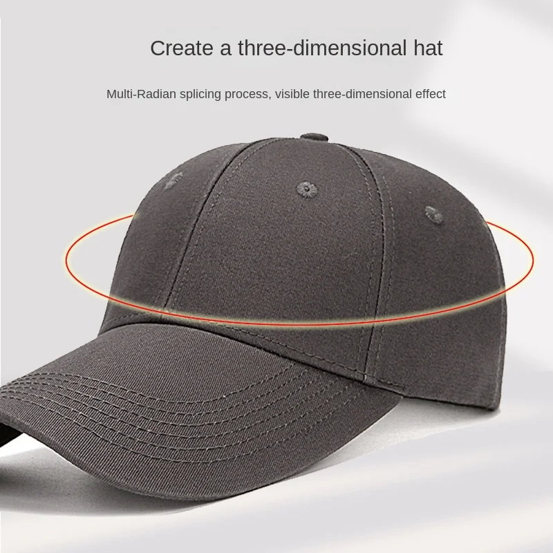 Top Trends: Big Head Plus Size Ajustable 11cm Extra Long Bill Baseball Cap Men Women 100% Cotton Visor Hat Shoppable Styles - Image 5