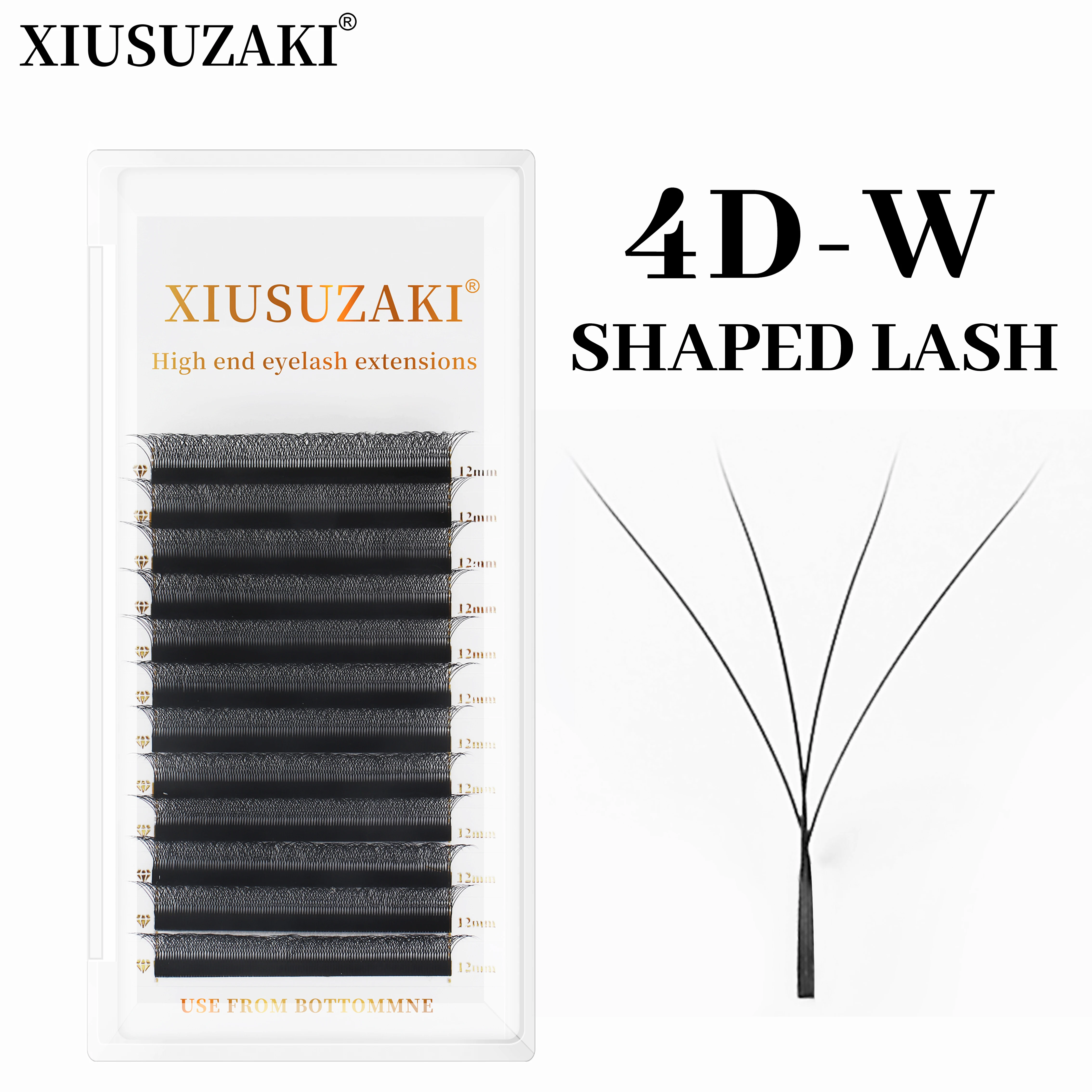 Top Trends: XIUSUZAKI 4D W Shaped Bloom Automatic Flowering Premade Fans Eyelashes Extensions Natural Soft Light High Idividual Lashes Shoppable Styles