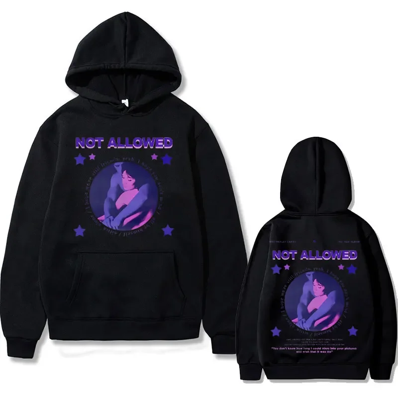 Top Trends: Tv Girl Not Allowed Graphic Hoodie French Exit Album Sweatshirt Unisex Aesthetic Hoodies Men Women Fashion Oversized Streetwear Shoppable Styles