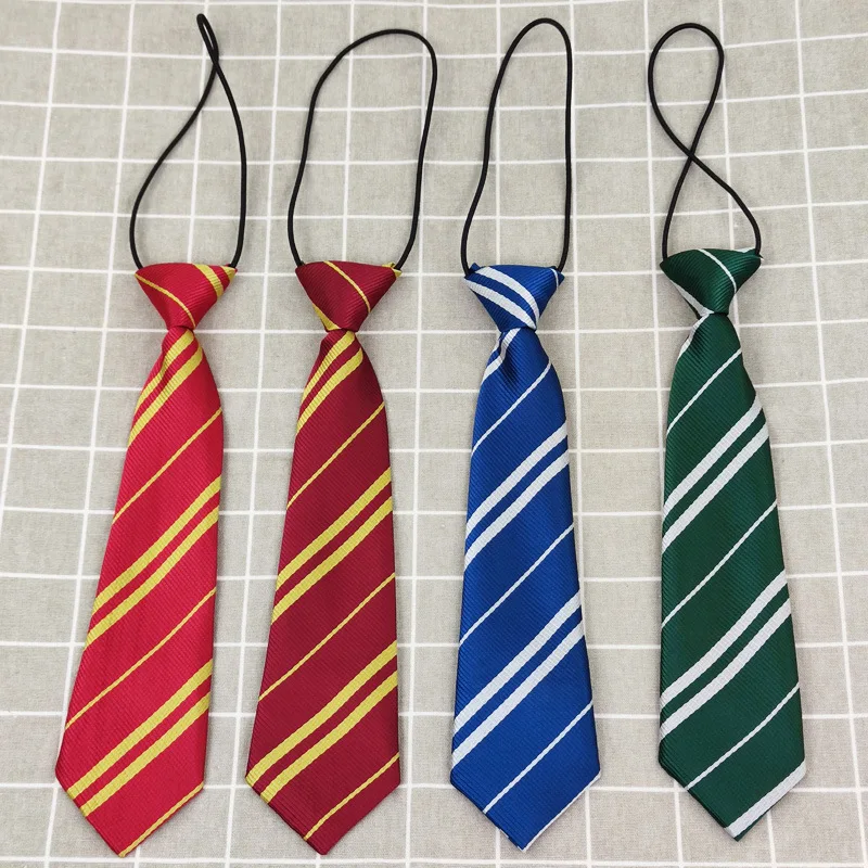 Top Trends: Wizarding Academy Children Harris Stripe Tie Halloween Party Cosplay Magic School Costume Accessories Prop Shoppable Styles