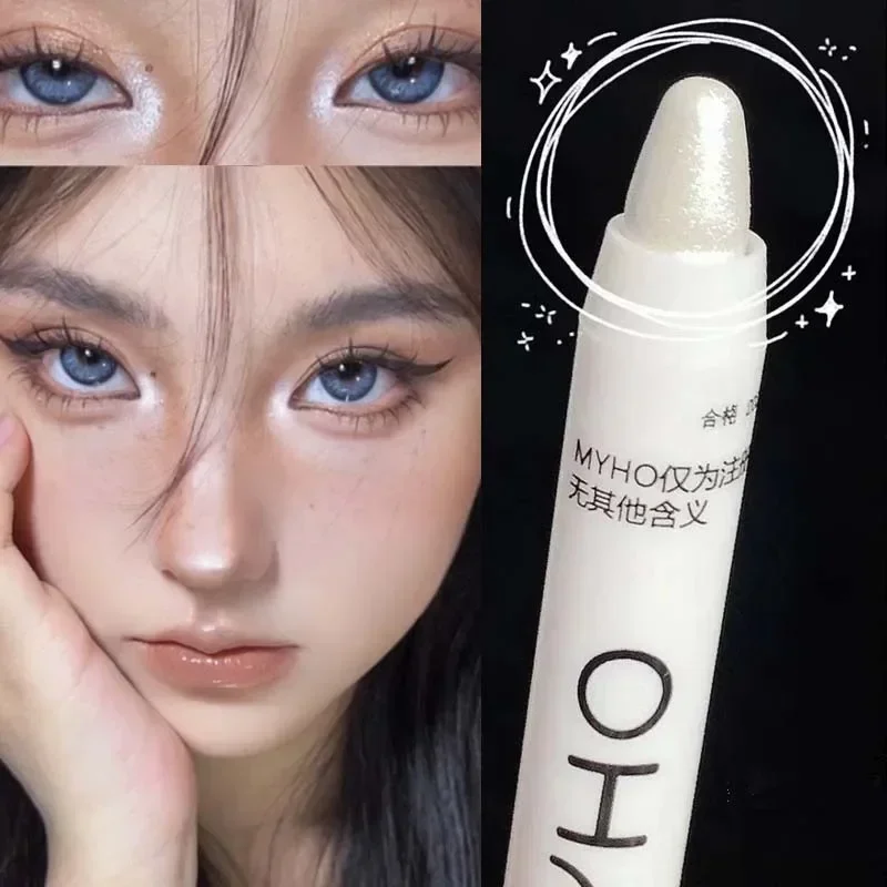 Top Trends: Glitter Lying Silkworm Highlighter Pencil Longlasting Brightening Eyes Corner Pearlescent White Eyeshadow Pen Shiny Eye Cosmetic Shoppable Styles