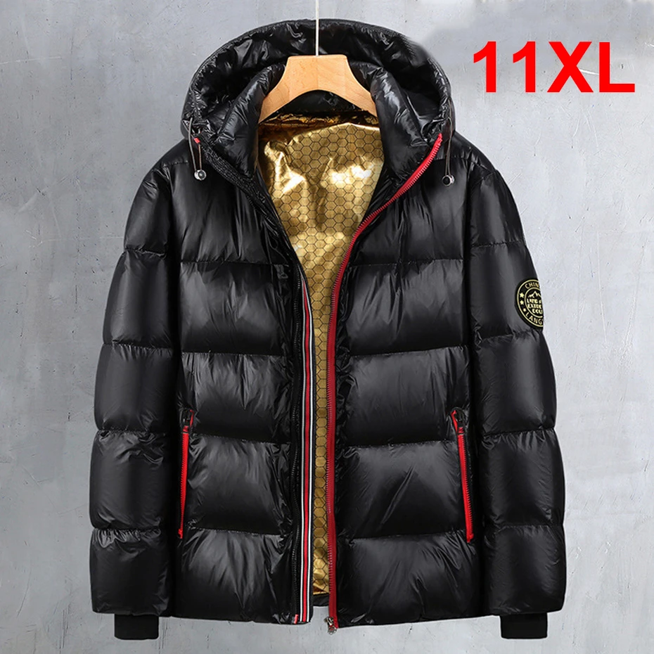 Top Trends: Down Jacket Men Winter Warm Thick Jackets Plus Size 10XL 11XL Men's Puffer Jacket Fashion Casual Winter Coat Big Size 10XL 11XL Shoppable Styles