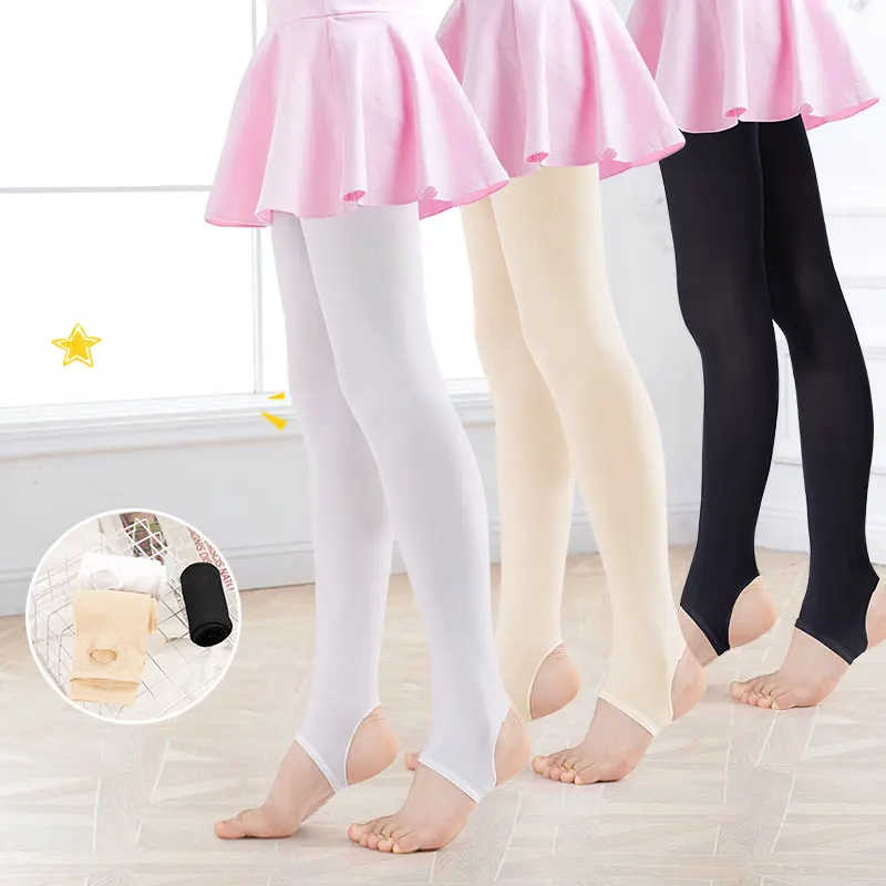 Top Trends: Footless Ballet Tights Dance Pantyhose Stockings Children Kids Dance Practice Stockings Ballerina White Leggings Women Shoppable Styles